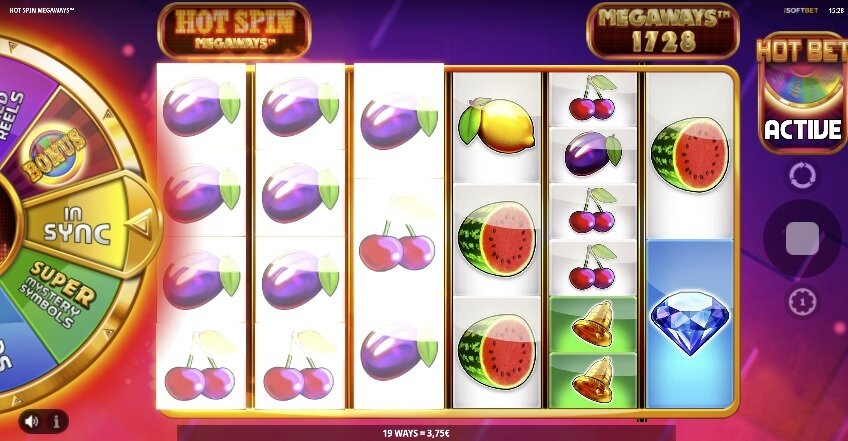 Hot Spin Megaways - Gameplay