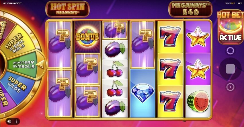 Hot Spin Megaways gokkast - Bonus