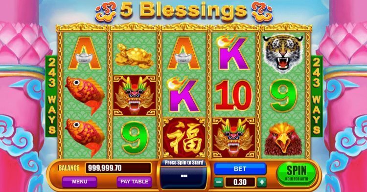 5 Blessings online slot review - Gameplay