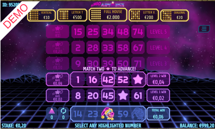 Slingo Advance gameplay review