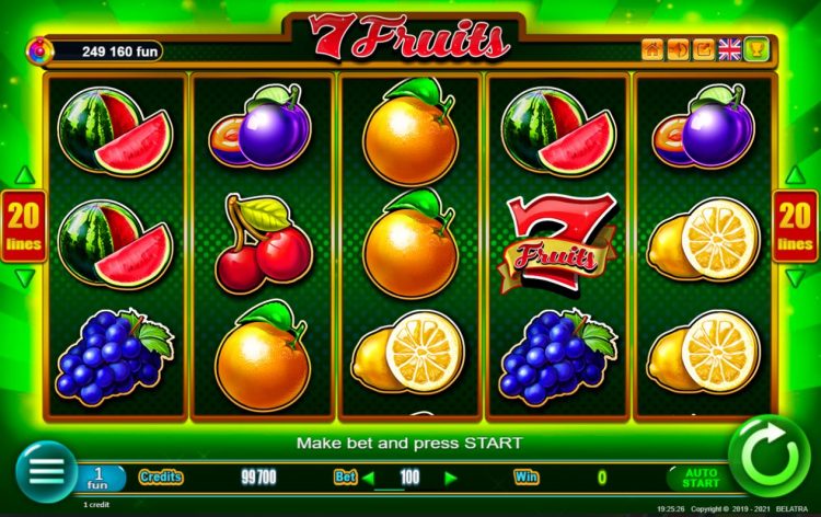 7 Fruits Slot - Gameplay