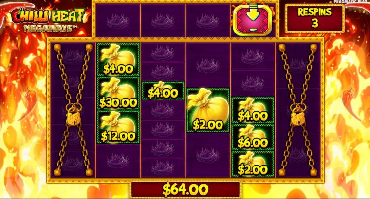 Money re-spin Feature van Chilli Heat Megaways - Bonus