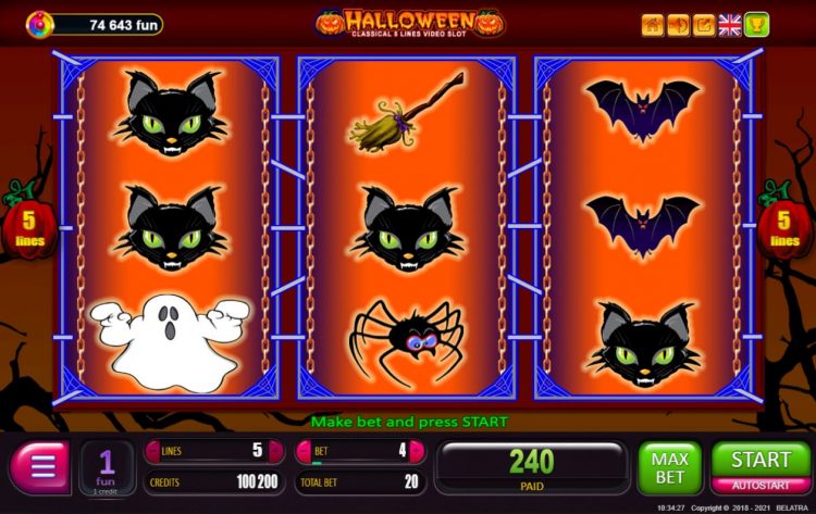 Halloween Online Slot - Gameplay