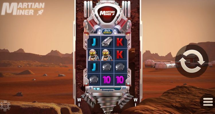 Martian Miner Gokkast - Gameplay
