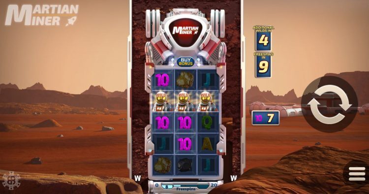 Martian Miner Slot - Bonus