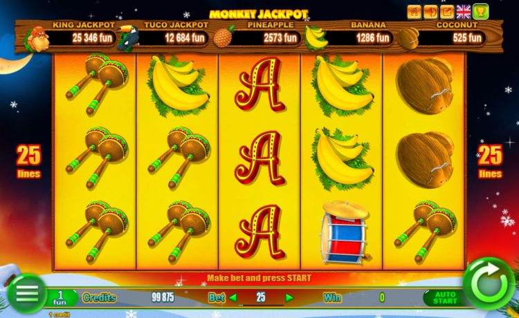 Monkey Jackpot Slot - Gameplay