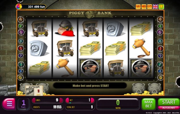 Piggy Bank Slot - Gameplay