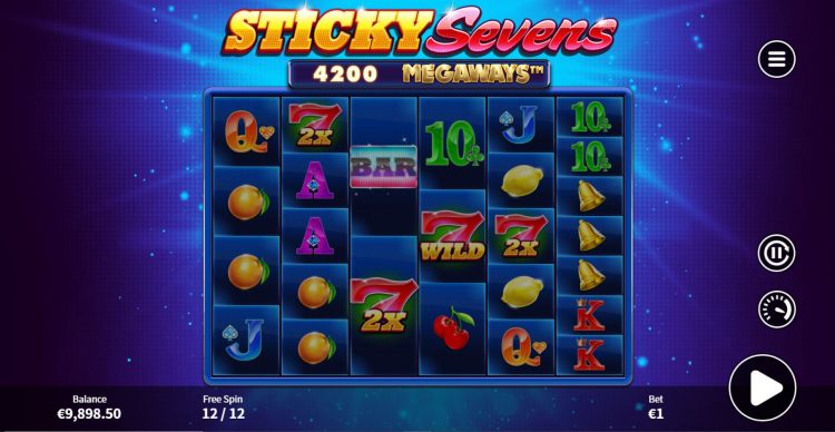Free Spins bij Sticky Sevens Megaways - Bonus