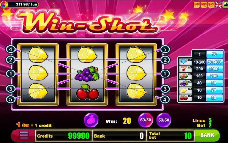 Win Shot Belatra Games - Gameplay