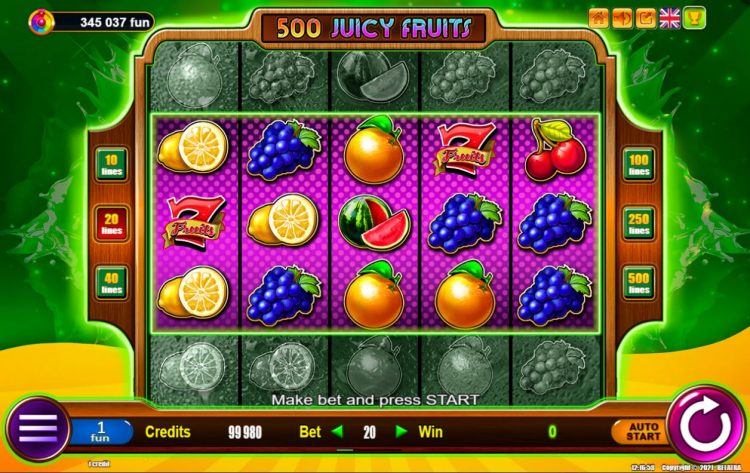 500 Juicy Fruits - Gameplay