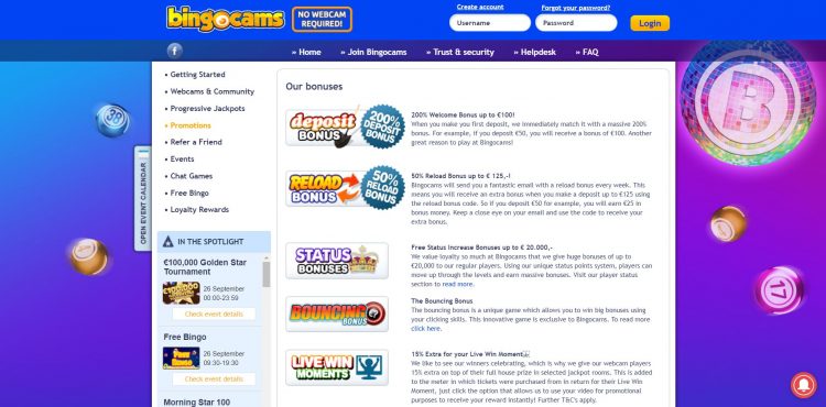Bingocams Site