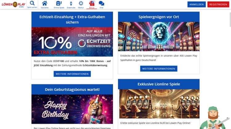 Löwen Play Promoties en Bonussen