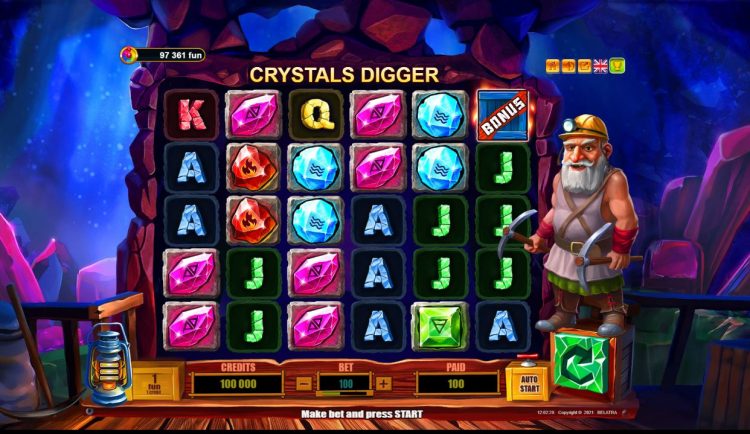 Crystal Digger - Gameplay