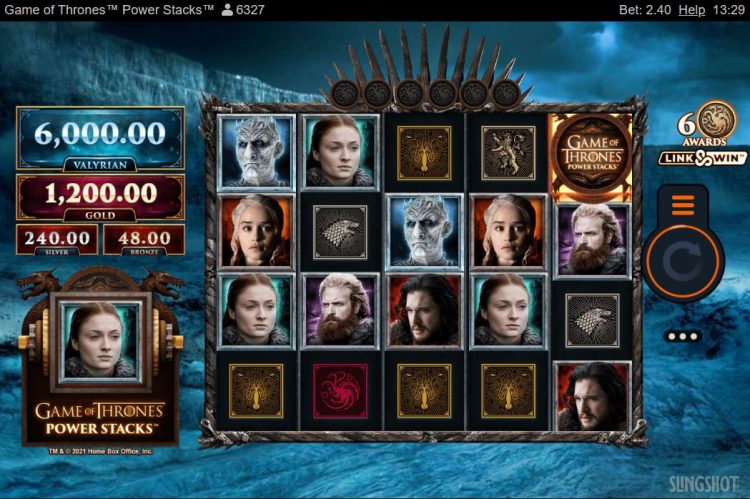 Game of Thrones Power Stacks Gokkast - Gameplay