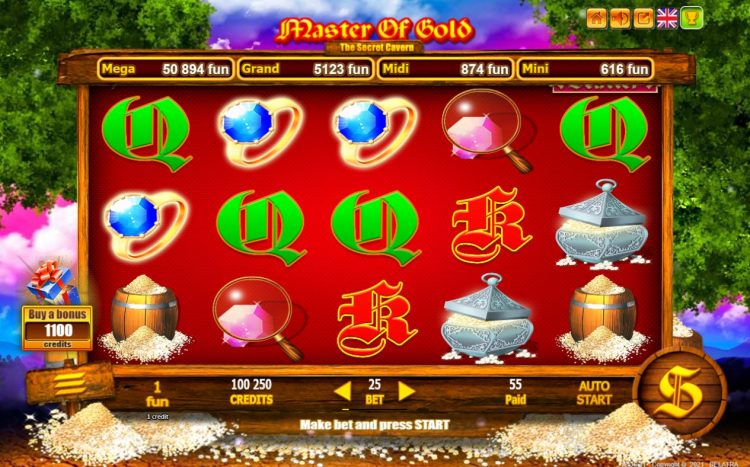 Master of Gold Gokkast - Gameplay