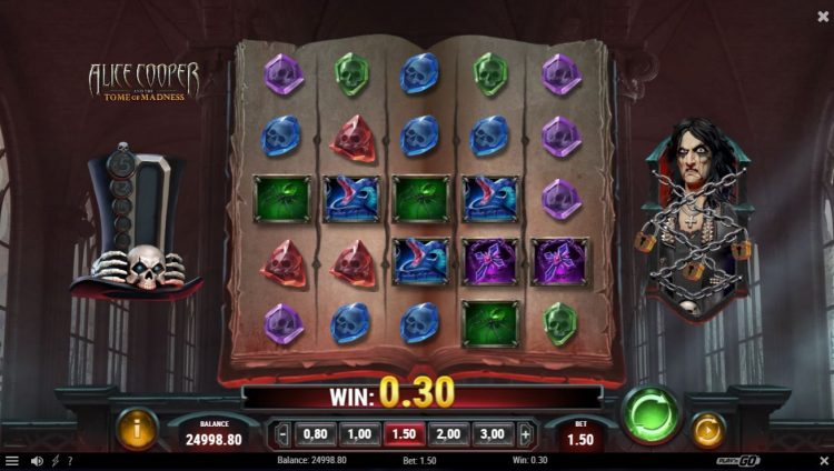 Alice Cooper and the Tome of Madness Gokkast - Gameplay