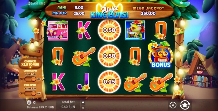 Gokkast Aloha King Elvis - Gameplay