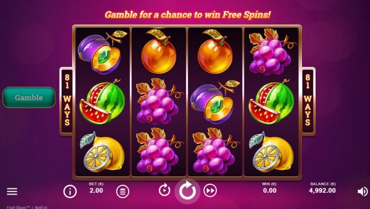 Fruit Blaze Gokkast - Gameplay