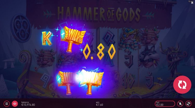 Hammer of Gods Respin feature bonus
