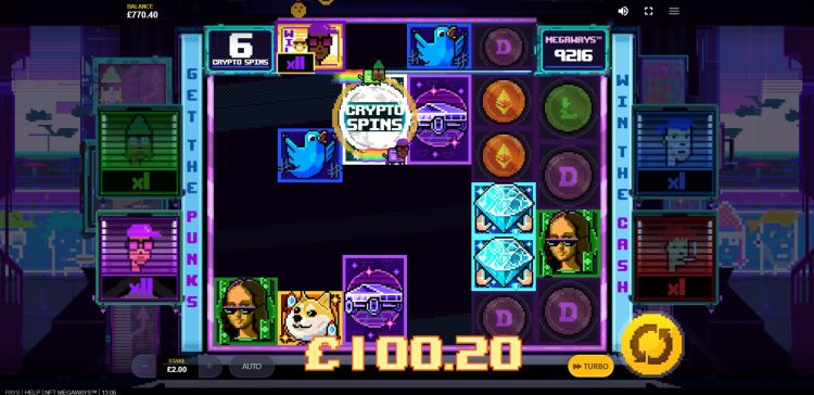 NFT Megaways Crypto Spins Bonus
