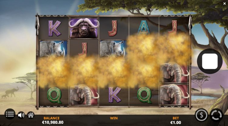 Savanna Roar Stampede Feature bonus