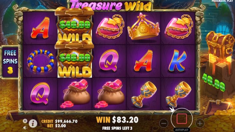Free Spins Treasure Wild - Bonus