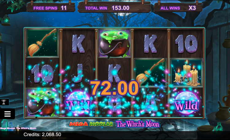 Mega Moolah: The Witch's Moon bonus