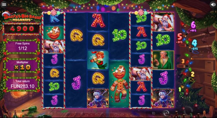 Santa's Big Bash Megaways bonus