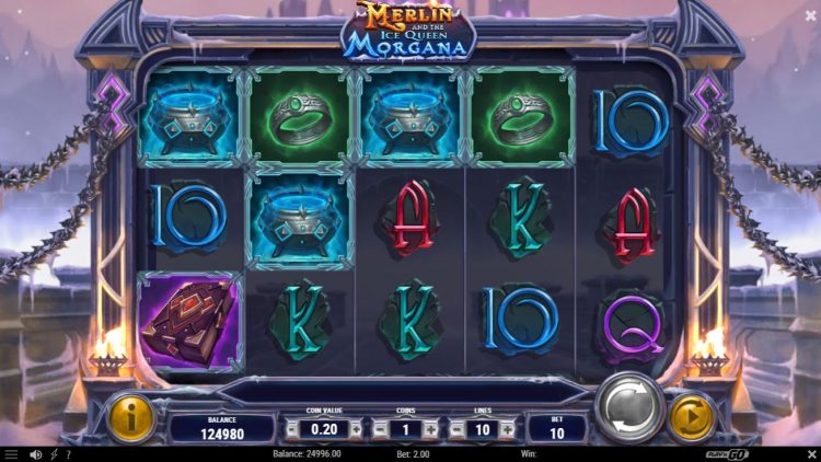 Merlin and the Ice Queen Morgana online slot