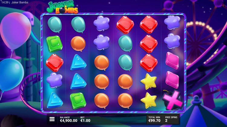 Joker Bombs slot bonus