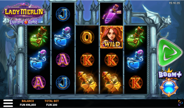 Lady Merlin Lightning Chase online slot