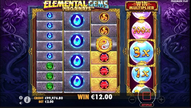 Elemental Gem Megaways gameplay
