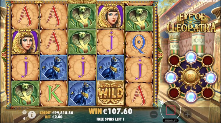 Eye of Cleopatra slot gameplay