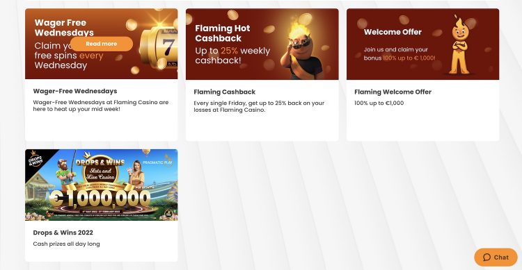Flaming Casino Bonus