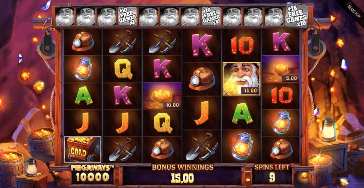 Lucky Nuggets Megaways Bonus