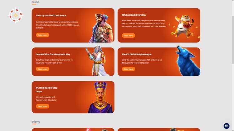 QuickSlot Promoties en Bonussen