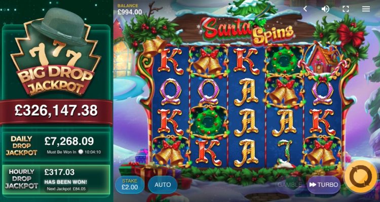 Santa Spins - Gameplay