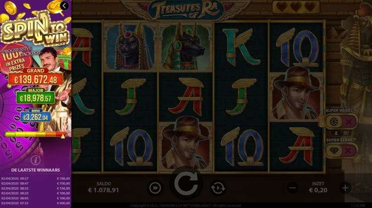 Spin To Win Treasures of Ra