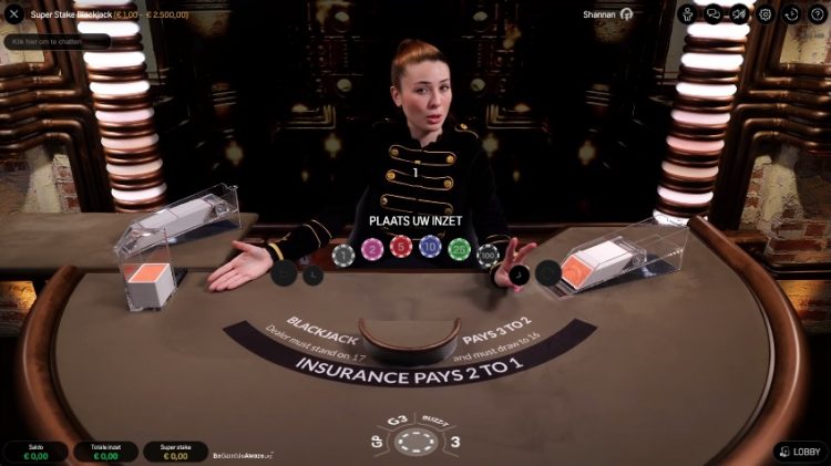 Super Stake Blackjack Gameplay