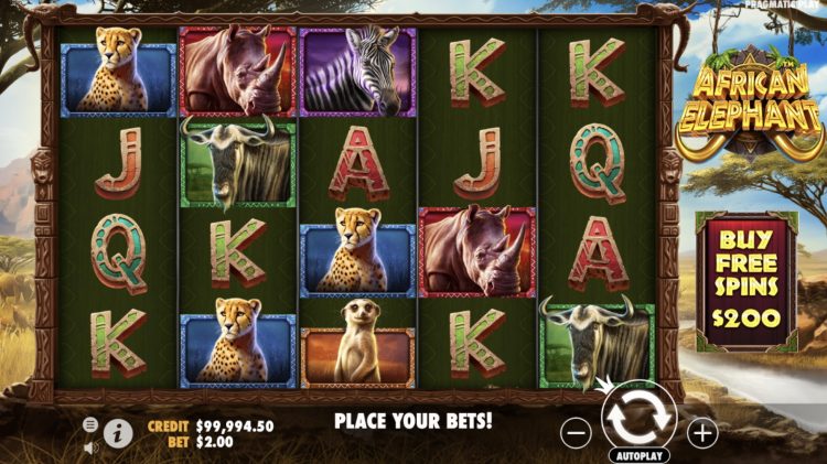 African Elephant gokkast gameplay