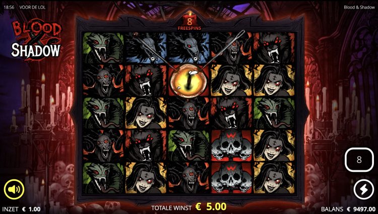 Blood & Shadow online slot bonus