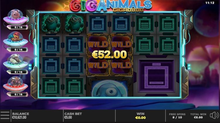 Giganimals Gigablox online slot bonus