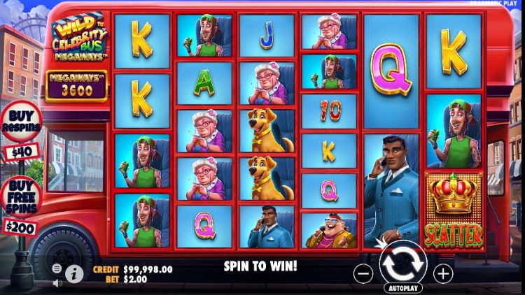Wild Celebrity Bus Megaways slot review