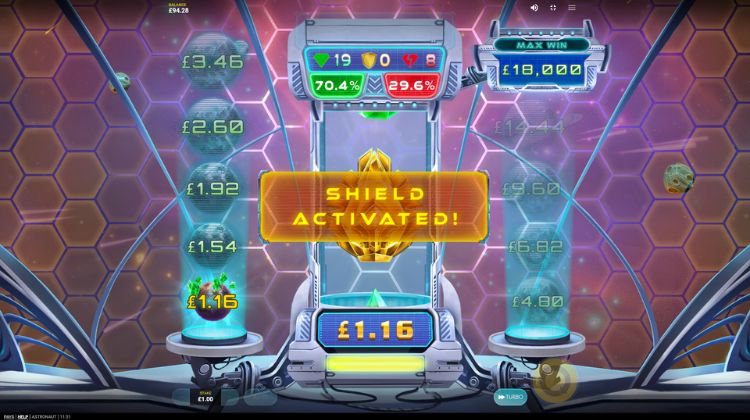 Astronaut slot bonus