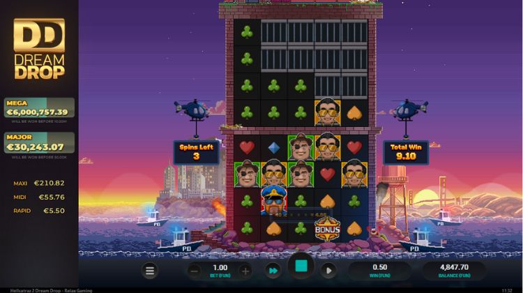 Hellcatraz 2 Dream Drop - Free Spins