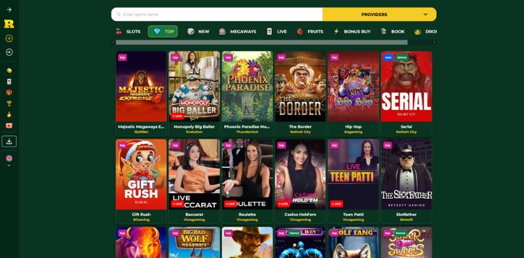 Rakoo Casino – Spelaanbod