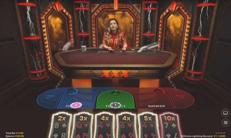 XXXtreme Lightning Baccarat Multipliers