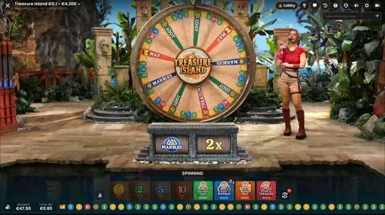 Pragmatic Play Treasure Island Live Money Wheel Gameplay