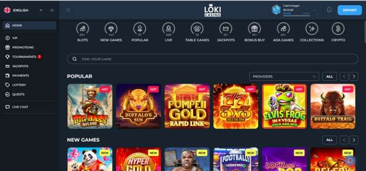 Loki Casino Spelaanbod