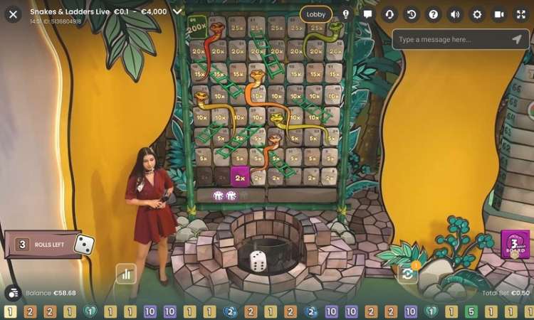 Pragmatic Play Live Casino Snakes & Ladders Bonus
